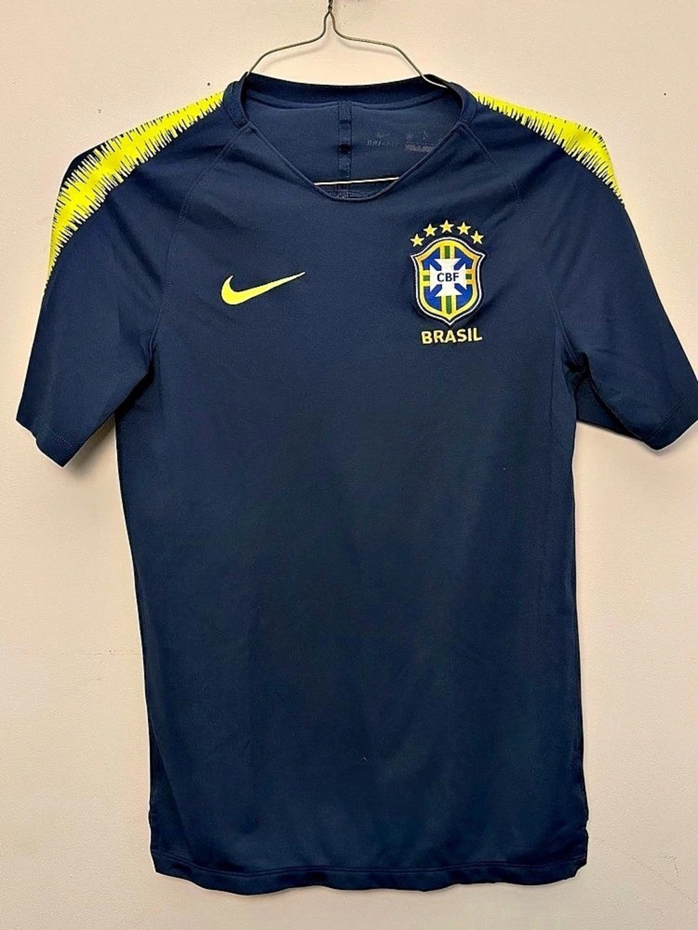 Nike Brazil 2018/19 Away Training Jersey Blue & Yellow